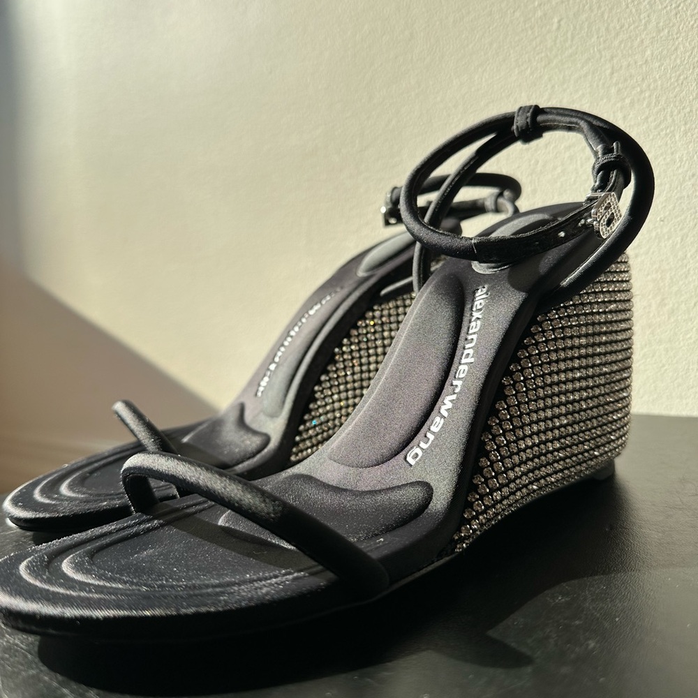 Alexander Wang Dahlia Crystal Wedge Sandal